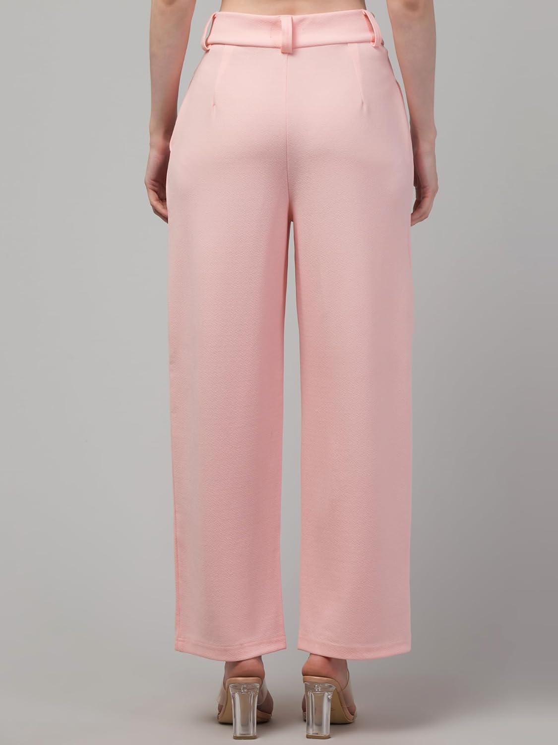 Women Polyester Blend Relaxed Fit Trouser with Pockets - Image 6