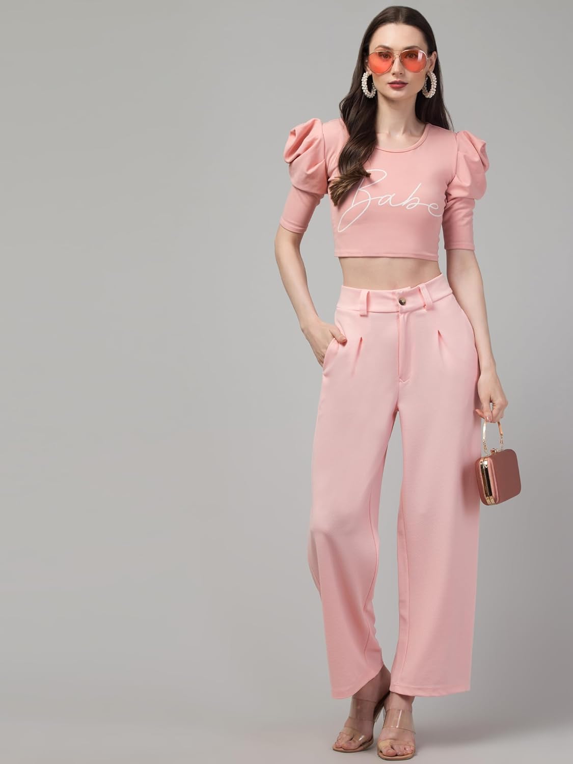 Women Polyester Blend Relaxed Fit Trouser with Pockets - Image 3